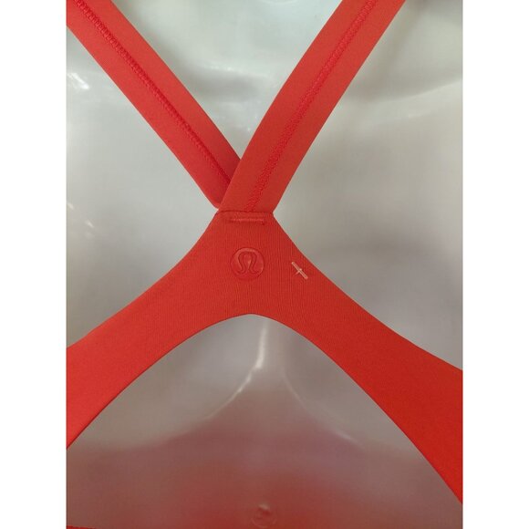 Lululemon Womens Red Criss-Cross Halter Top Size 6 - Picture 3 of 7